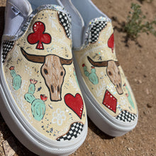 Load image into Gallery viewer, Lucky Longhorn Vans Size 7.5
