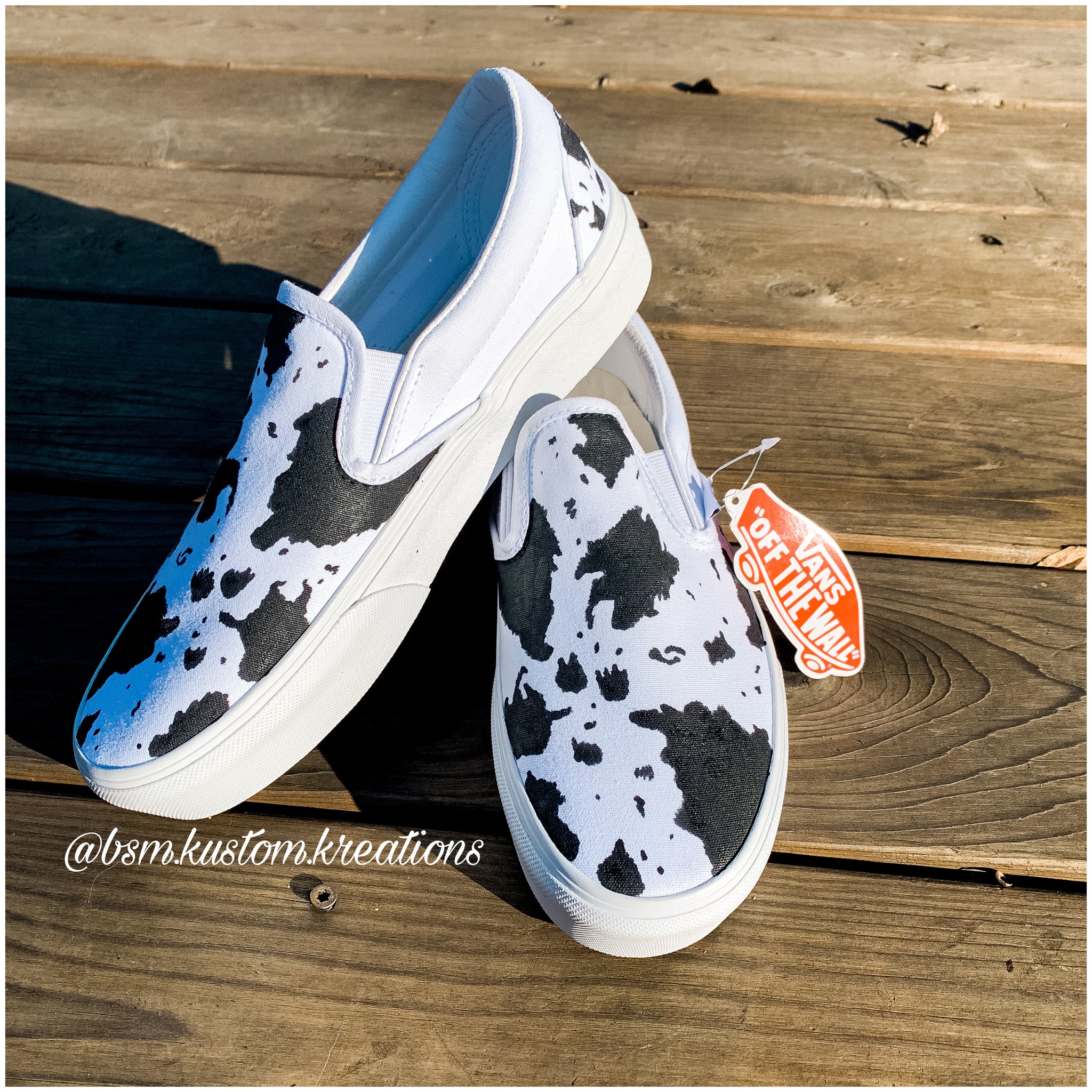 Custom Cow Print Vanz Shop BSM