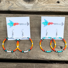 Load image into Gallery viewer, Serape Rope The Moon Hoops
