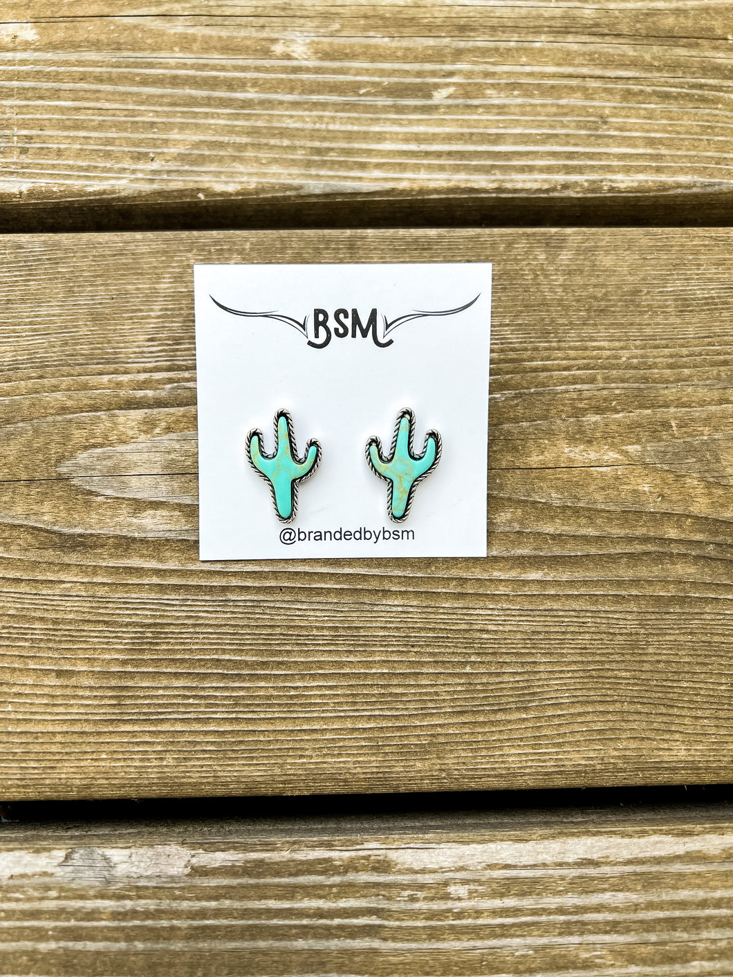 Turquoise Cactus Jack Earrings